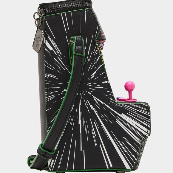 Betsey Johnson Kitsch Scored! Crossbody Black Arcade NWT - Picture 6 of 16